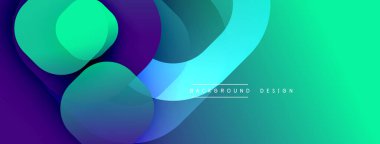 Soyut sıvı şekiller, canlı renklerin karışımı. Gradyan arka plan dinamik görsel efekt yaratır. Dijital projeler için modern tasarım ögesi.