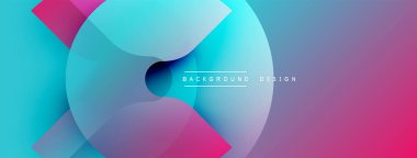 Soyut eğimler dinamik şekiller yaratır. Canlı maviler, morlar, pembeler kusursuz bir şekilde harmanlanır. Modern tasarım enerjiyi ve hareketi çağrıştırıyor..