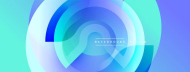 Soyut sıvı şekiller, mavi renkler, eğim arkaplanı. Modern tasarım öğesi, dinamik bileşim, temiz estetik. Minimalist stil.