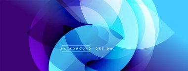 Soyut sıvı şekilleri mor, mavi renkleri harmanlıyor. Dinamik bileşim, hareket ve enerji olduğunu gösteriyor. Arka planlar için modern tasarım ögesi.