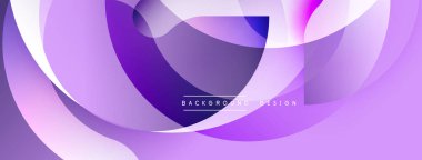 Soyut mor katmanlar dinamik akış şekilleri yaratır. Modern tasarım yumuşak eğimleri, pürüzsüz kıvrımları, zarif kompozisyonu içerir.