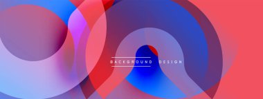 Soyut renkli çemberler dinamik görsel efektler yaratıyor. Arkaplan ve sunumlar için uygun modern tasarım.