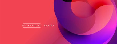 Soyut sıvı şekilleri örtüşür ve canlı renk değişimleri yaratır. Kırmızı arka planda baskın, mor aksanlı tasarım elementleri. Modern estetik.