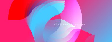 Soyut canlı katmanlar dinamik bileşim yaratır. Pembe, mavi, mor renkler kusursuz bir şekilde harmanlanarak modern görsel deneyimi oluşturur..