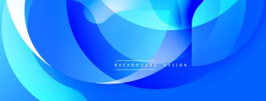 Soyut mavi arkaplan. Düz eğriler dinamik akış yaratır, modern tasarım. Dereceli gölgeler derinlik, görsel cazibe sunar. Metin arkaplan tasarımı okur.
