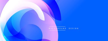Soyut sıvı şekilleri, mavi mor gradyanlar. Modern tasarım öğesi, dinamik kompozisyon, pürüzsüz geçişler. Arkaplan yenilik ve teknoloji öneriyor.