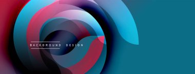 Soyut girdap şekilleri, canlı renkler. Gradyan etkileri olan modern tasarım, metin örtüsü mevcut. Dinamik kompozisyon, pürüzsüz geçişler.