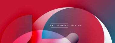 Soyut sıvı şekiller, canlı renklerin karışımı. Kırmızı, mavi, mor renkler modern arkaplan tasarımı yaratır. Yumuşak kıvrımlar hareketi gösterir.