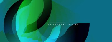 Soyut sıvı şekilleri, canlı yeşiller, maviler dinamik arkaplan oluşturur. Modern tasarım elementleri hareketi, enerjiyi öneriyor. Minimalist metin mevcut.