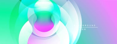 Soyut, enerjik bir kompozisyon. Üst üste binen daireler dinamik renk değişimleri yaratır. Modern tasarım, pürüzsüz geçişler, görsel uyum.