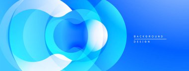 Soyut mavi katmanlar dinamik tünel illüzyonu yaratır. Derinlik ve modern tasarım unsurlarını gösteriyor. En küçük metin arkaplan amacını gösterir.