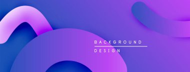 Soyut mor arkaplan özellikleri üst üste biniyor. Gradyan renkler modern, dinamik görsel efekt yaratır. Metin arkaplan tasarımı okur.