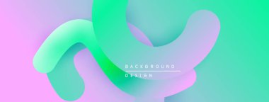 Soyut sıvı şekilleri pembe, mor, turkuaz renkleri harmanlıyor. Dijital projeler ve sunumlar için modern tasarım öğesi. Yumuşak gradyanlar dinamik görsel etki yaratır.