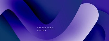 Soyut akışkan şekiller, canlı mor renkler, modern tasarım. Renkler dinamik görsel doku yaratır. Minimalist estetik.
