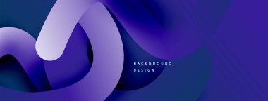 Soyut akış katmanları, mor renkler tasarımda baskın. Modern estetik, pürüzsüz eğimler dinamik görsel etki yaratır. Arkaplan ögesi.