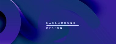 Soyut mavi arkaplan. Üst üste binen şekiller dinamik görsel efekt yaratır. Metin arka plan tasarımı okur. Modern, basit sunum.