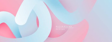 Soyut akışkan şekiller, pastel renkler modern arkaplan yaratır. Yumuşak eğimler, pürüzsüz eğriler hareketi, tasarım ögesini işaret eder.