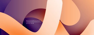 Soyut akışkan şekiller, sıcak renkler karışımı. Gradyan tasarım dinamik görsel akış yaratır. Modern arkaplan dokusu.