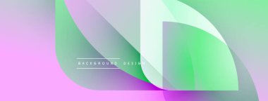 Soyut gradyanlar, akıcı şekiller, canlı renkler modern tasarım yaratır. Yumuşak geçişler, katmanlı elementler dinamik bileşim öneriyor.