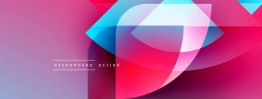 Soyut akışkan şekiller, canlı pembeler, maviler, morlar dinamik bir zemin oluşturur. Modern tasarım elementleri hareket ve enerji.