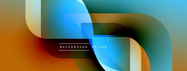 Soyut sıvı şekiller, canlı renklerin karışımı. Modern tasarım elementleri dinamik bileşim yaratır. Yumuşak eğimler, çakışan biçimler.