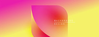 Değişken bir arkaplan. Pembe, sarı renkler düzgün bir şekilde harmanlanır. Modern tasarım öğesi mevcut, metin arkaplan tasarımı okuyor. Basit, temiz estetik..