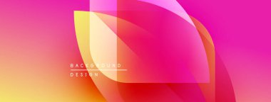 Soyut eğim arkaplanı. Üst üste binen şekiller dinamik görsel efekt yaratır. Sıcak renkler kompozisyona hakim, enerji ve modernite öneriyor..