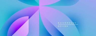 Soyut sıvı şekilleri, canlı maviler, morlar dinamik bir zemin oluşturur. Modern tasarım elementleri hareketi, enerjiyi öneriyor. Mevcut en küçük metin.