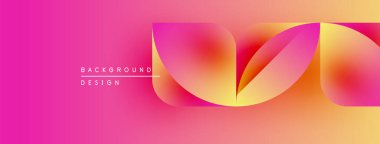 Soyut pembe, turuncu eğimli katmanlar akışkan şekiller yaratır. Metin arka plan tasarımı okur. Modern, canlı görsel kompozisyon.