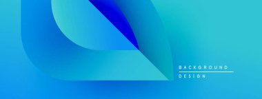 Soyut mavi gradyan katmanlar dinamik görsel akış yaratır. Modern tasarım teknoloji, yenilik, akıcılık öneriyor. Basit, temiz estetik..
