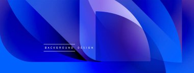 Soyut mavi tasarım akışkan şekiller, gradyanlar içerir. Modern estetik, dijital arka planlar ve sunumlar için uygun. Mevcut en küçük metin ögesi.