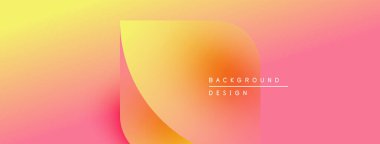 Gradyan arka plan sıcak renklere sahiptir. Turuncuya sarı geçiş, sonra pembe. Minimalist tasarım metin arkaplan tasarımı içerir. Basit, modern estetik..