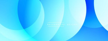 Soyut mavi arkaplan özellikleri üst üste biniyor. Gradyan gölgeler modern, dinamik görsel efektler yaratır. Basit metin arkaplan tasarımı okur.