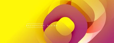 Soyut sarı, turuncu, kırmızı katmanlar dinamik görsel efekt yaratır. Arka planlar ve sunumlar için modern tasarım öğesi. Yumuşak eğimler mevcut derinlik.