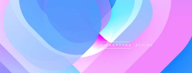 Soyut akışkan şekiller harmanlanarak canlı pembe ve mavi renkler yaratır. Modern tasarım hareketi, enerjiyi, yumuşak dokuları çağrıştırıyor. Arkaplan özellikleri metin.