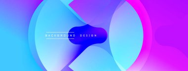 Soyut akışkan şekiller harmanlanarak canlı mavi, mor ve pembe renkler yaratır. Arkaplan ve sunumlar için modern tasarım ögesi.