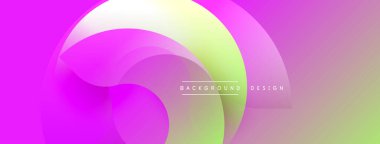 Soyut akışkan şekiller, canlı pembeler, sarılar, yeşiller. Modern tasarım, pürüzsüz gradyanlar dinamik görsel efekt yaratır.