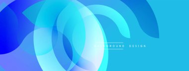 Soyut mavi katmanlar dinamik akış şekilleri yaratır. Modern tasarım, pürüzsüz gradyanlar, canlı renk düzeni. Mükemmel arkaplan ögesi.