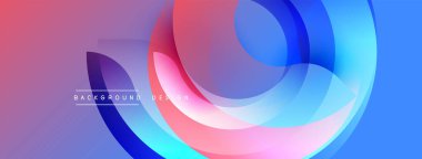 Soyut renkli katmanlar dinamik görsel efekt yaratır. Gradyan karışımı pembe, mor, mavi renkler. Arka planlar için modern tasarım ögesi.