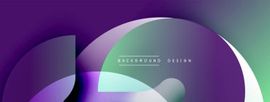 Soyut sıvı şekiller, mor, yeşil renkler. Modern tasarım, değişken renkler, dinamik kompozisyon. Minimalist estetik, pürüzsüz geçişler.