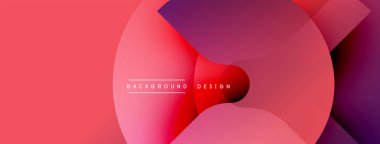 Soyut pembe mor eğimli daireler çakışıyor. Modern tasarım metin arkaplan tasarımı içerir. Yumuşak geçişler görsel derinlik yaratır.