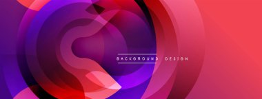 Soyut canlı katmanlar dinamik dairesel bileşim yaratır. Gradyan renkler harmanlanarak modern tasarım ögesi oluşturur. Yumuşak geçişler, görsel cazibe.