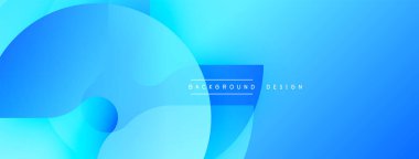 Soyut mavi arkaplan. Üst üste binen şekiller dinamik görsel efekt yaratır. Sancaklar, web siteleri ve sunumlar için modern tasarım uygun.