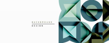 Soyut geometrik tasarım katmanlı şekiller, sessiz deniz mavisi, zeytin tonları içerir. Temiz çizgileri olan minimalist kompozisyon, modern estetik. Dijital projeler için uygun arkaplan.