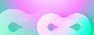Soyut sıvı şekilleri pastel renkleri harmanlar. Gradyan arka plan yumuşak görsel efekt yaratır. Dijital projeler için uygun minimalist tasarım.