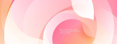 Soyut pembe, turuncu katmanlar pürüzsüz bir eğim yaratıyor. Minimalist tasarım, modern estetik, arka planlar için uygun. Yumuşak renkler, dalgalı şekiller..