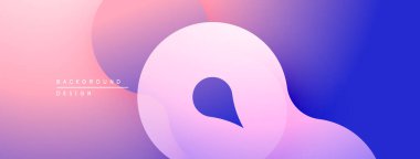 Soyut sıvı şekiller, pembeler, maviler harmanlanır. Modern tasarım, pürüzsüz gradyanlar dinamik görsel efekt yaratır. Minimalist arkaplan.
