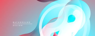 Soyut sıvı şekilleri, gradyanlar, yumuşak renkler. Modern tasarım, dinamik kompozisyon, görsel uyum. Projeler için arkaplan ögesi.