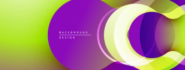 Soyut enerjik tasarım. Üst üste binen katmanlar dinamik görsel efekt yaratır. Gradyan geçişler, düzgün kıvrımlar, modern estetik..