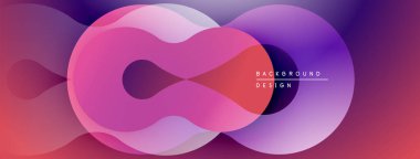 Soyut sıvı şekiller, canlı renklerin karışımı. Modern tasarım, pürüzsüz gradyanlar dinamik görsel efekt yaratır.